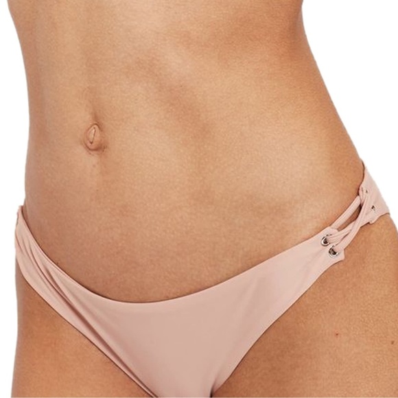 Topshop Lace Up Bikini Nude NEW - Picture 2 of 7